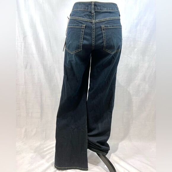 Cabi Zoe Jean dark wash indigo blue low rise flare bootcut jeans size 8R NWT - Picture 4 of 7